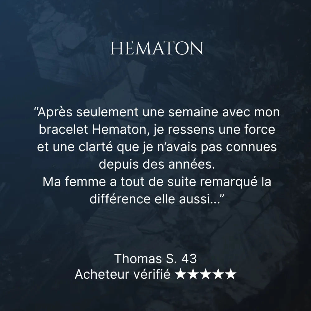 Hematon® Bracelet en Hématite